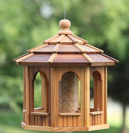 Medium Size Wooden Bird Feeder Gazebo - BCH Bird Feeders